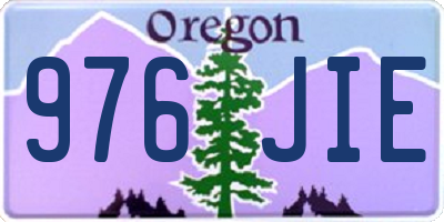 OR license plate 976JIE