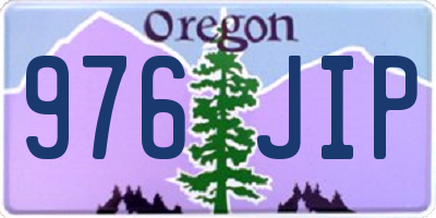 OR license plate 976JIP