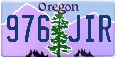 OR license plate 976JIR