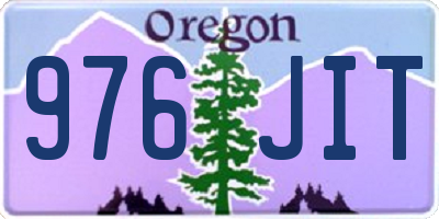 OR license plate 976JIT