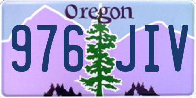 OR license plate 976JIV