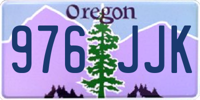OR license plate 976JJK