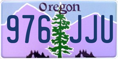 OR license plate 976JJU