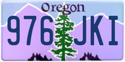 OR license plate 976JKI