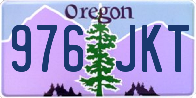 OR license plate 976JKT