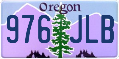 OR license plate 976JLB