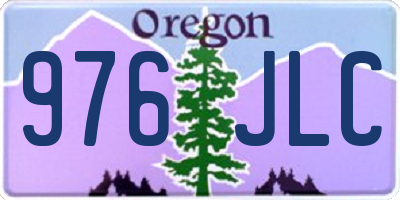 OR license plate 976JLC