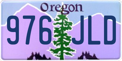 OR license plate 976JLD