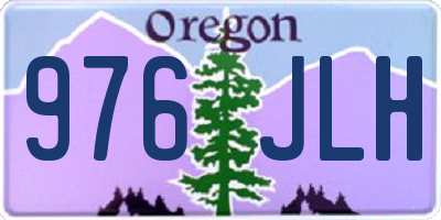 OR license plate 976JLH