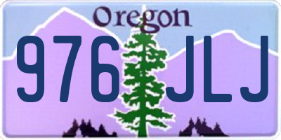 OR license plate 976JLJ