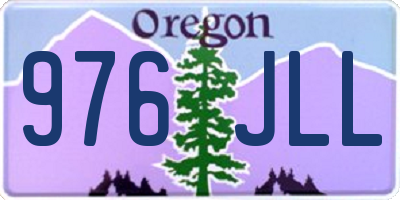 OR license plate 976JLL