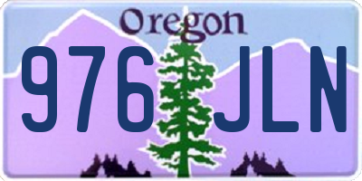 OR license plate 976JLN