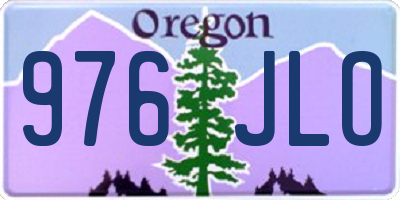 OR license plate 976JLO