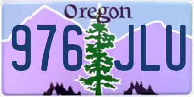 OR license plate 976JLU