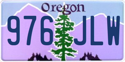 OR license plate 976JLW