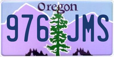 OR license plate 976JMS