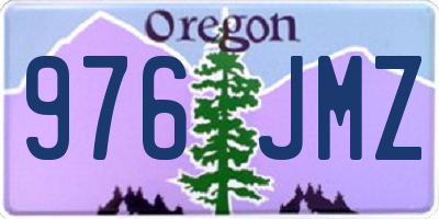 OR license plate 976JMZ