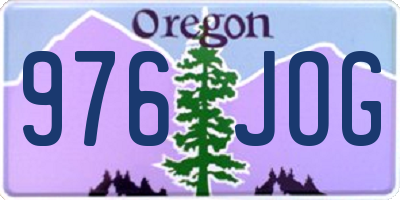 OR license plate 976JOG