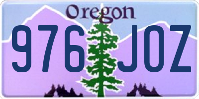 OR license plate 976JOZ