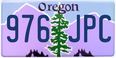 OR license plate 976JPC