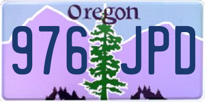 OR license plate 976JPD