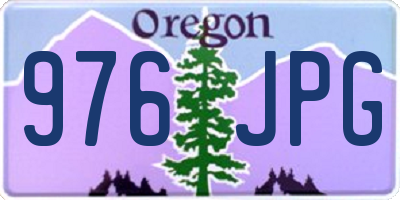 OR license plate 976JPG