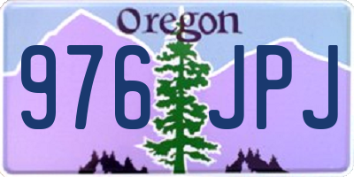 OR license plate 976JPJ