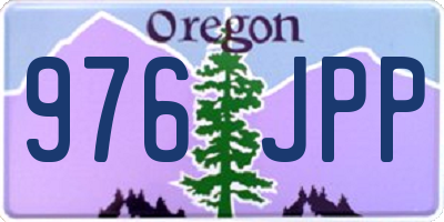 OR license plate 976JPP