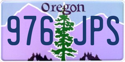 OR license plate 976JPS