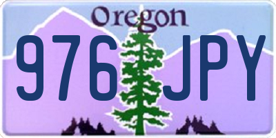 OR license plate 976JPY