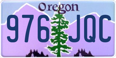 OR license plate 976JQC