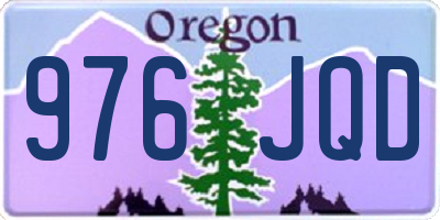 OR license plate 976JQD