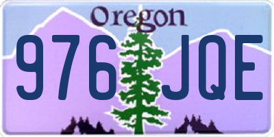OR license plate 976JQE