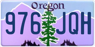 OR license plate 976JQH