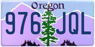 OR license plate 976JQL