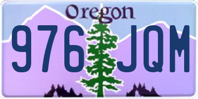 OR license plate 976JQM