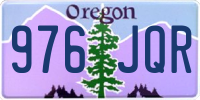OR license plate 976JQR