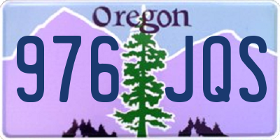 OR license plate 976JQS