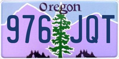 OR license plate 976JQT