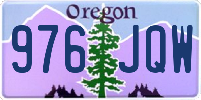 OR license plate 976JQW