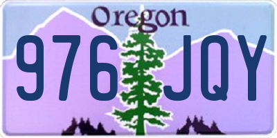 OR license plate 976JQY