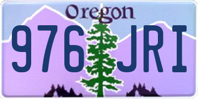 OR license plate 976JRI