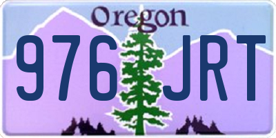 OR license plate 976JRT