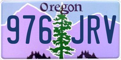 OR license plate 976JRV