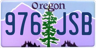 OR license plate 976JSB