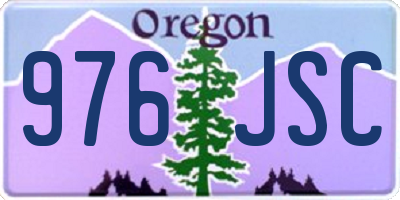 OR license plate 976JSC