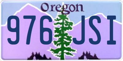 OR license plate 976JSI