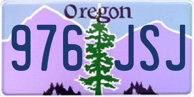 OR license plate 976JSJ