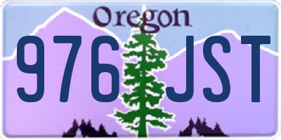 OR license plate 976JST