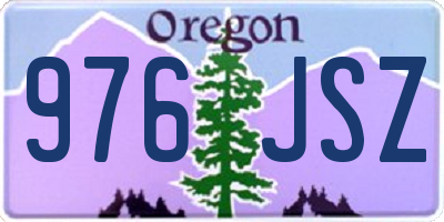 OR license plate 976JSZ